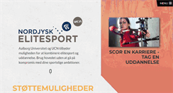 Desktop Screenshot of nordjyskelitesport.dk