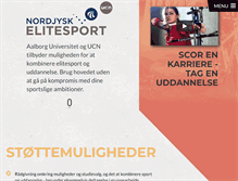 Tablet Screenshot of nordjyskelitesport.dk
